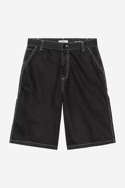 CARHARTT WIP W' NIXON SINGLE KNEE BLACK RINSED