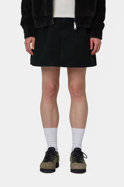 CARHARTT WIP W' BILLIESINGLE KNEE SKIRT BLACK STONE WASHED