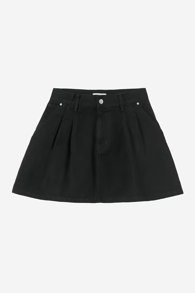 CARHARTT WIP W' BILLIESINGLE KNEE SKIRT BLACK STONE WASHED
