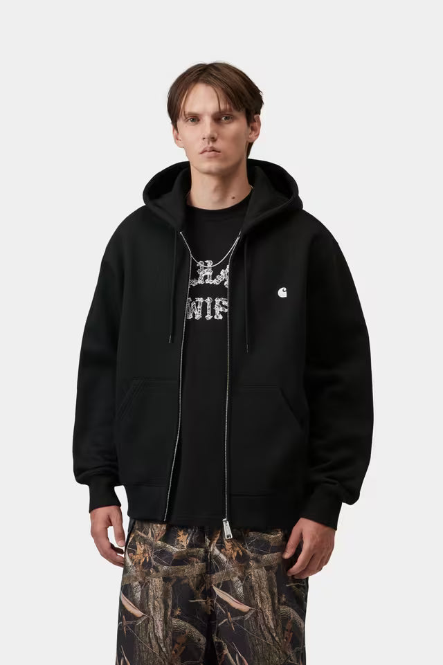 CARHARTT WIP HOODED MACK JACKET BLACK