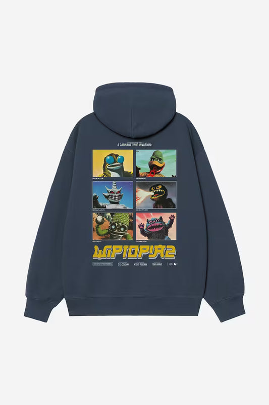 CARHARTT WIP HOODED WIPOTIPA II SWEAT BLUE
