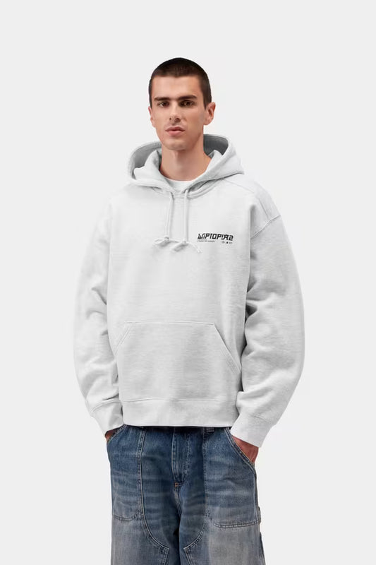 CARHARTT WIP HOODED WIPTPOIA II ASH HEATHER