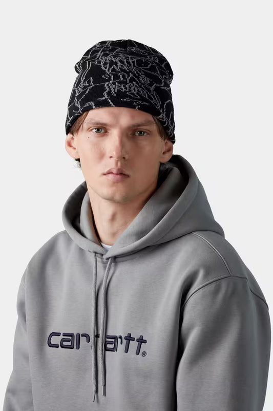 CARHARTT WIP BLINKERFLUID BEANIE BLACK/WAX
