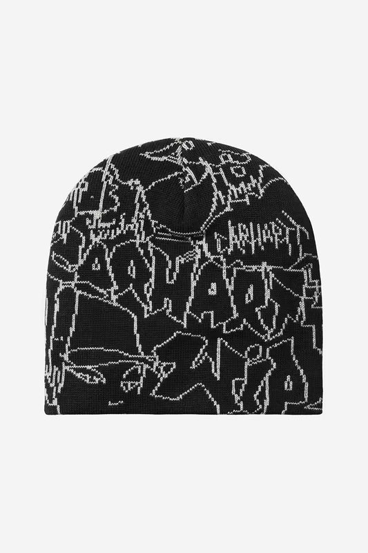 CARHARTT WIP BLINKERFLUID BEANIE BLACK/WAX