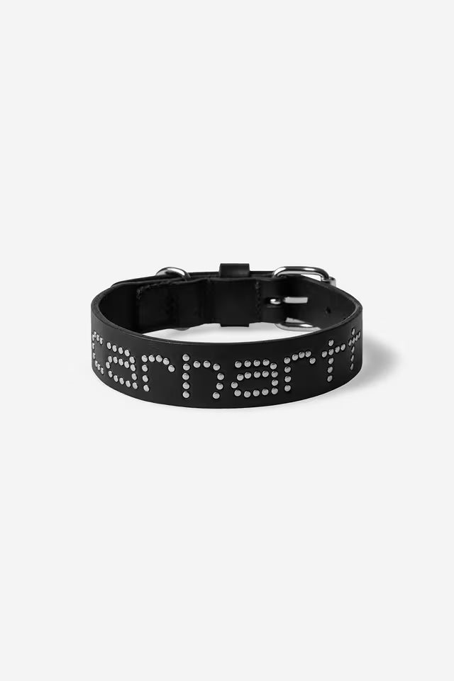 CARHARTT WIP SCRIPT STUDS DOG COLLAR BLACK