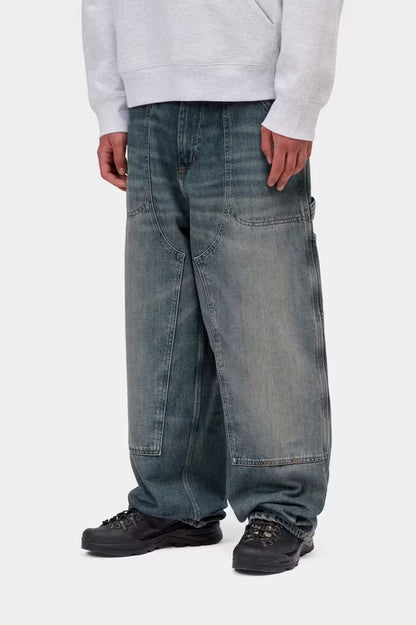 CARHARTT WIP OAKLAND PANT BLUE WORN USED WASH
