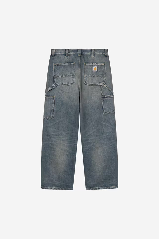 CARHARTT WIP OAKLAND PANT BLUE WORN USED WASH