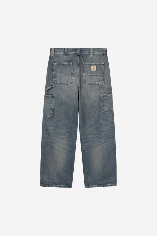 CARHARTT WIP OAKLAND PANT BLUE WORN USED WASH