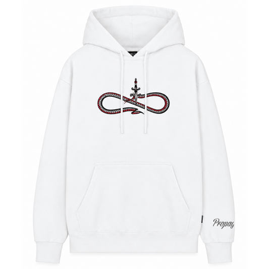 PROPAGANDA LOGO SWORD HOODIE WHITE