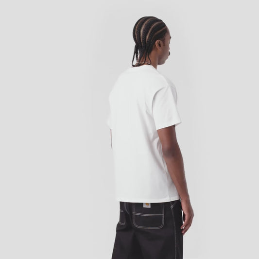 CARHARTT WIP SCRIPT EMBROIDERY T-SHIRT WHITE