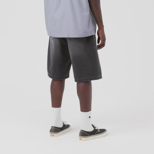CARHARTT WIP LANDON SHORT BLACK STONE WASHED