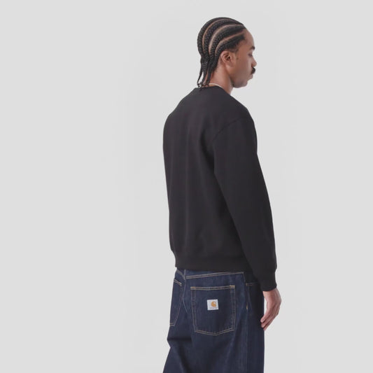 CARHARTT WIP CARHARTT SWEAT BLACK/WHITE