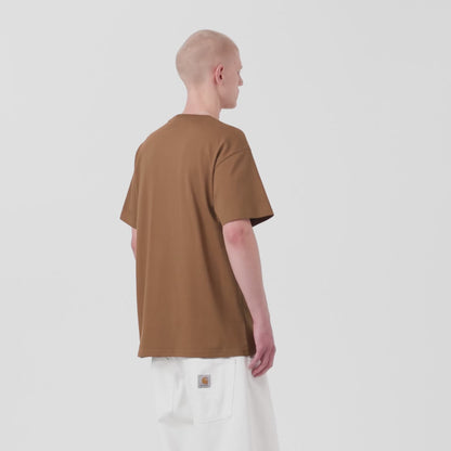 CARHARTT WIP CHASE T-SHIRT HAMILTON BROWN