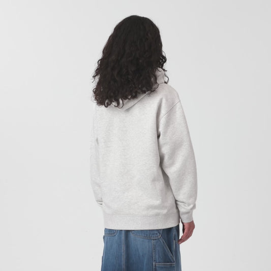 CARHARTT WIP W' HOODED CARHARTT SWEAT ASH HEATHER