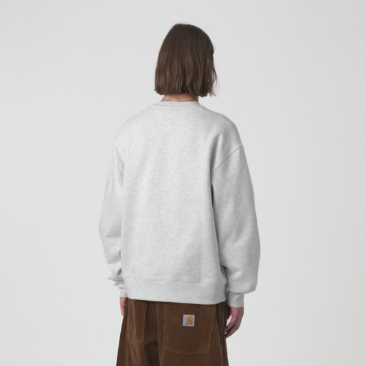 CARHARTT WIP MACK SWEAT ASH HEATHER