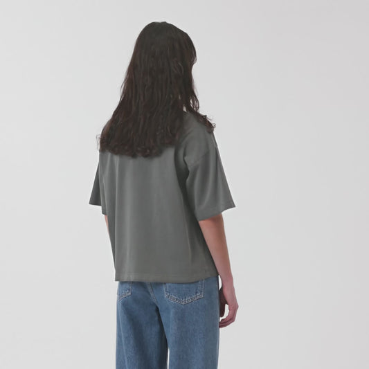 CARHARTT WIP W' NELSON T-SHIRT BLACK GARMENT DYED