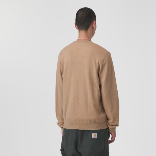 CARHARTT WIP MADISON SWEATER DUSTY H BROWN