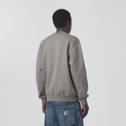 CARHARTT WIP CARHARTT SWEAT SHADY GREY/DARK NAVY