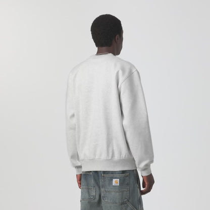 CARHARTT WIP CARHARTT SWEAT ASH HEATHER/GRAFHITE