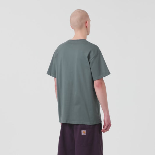 CARHARTT WIP CHASE T-SHIRT COZY BLUE