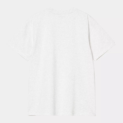 CARHARTT WIP S/S AMERICAN SCRIPT ASH HEATHER