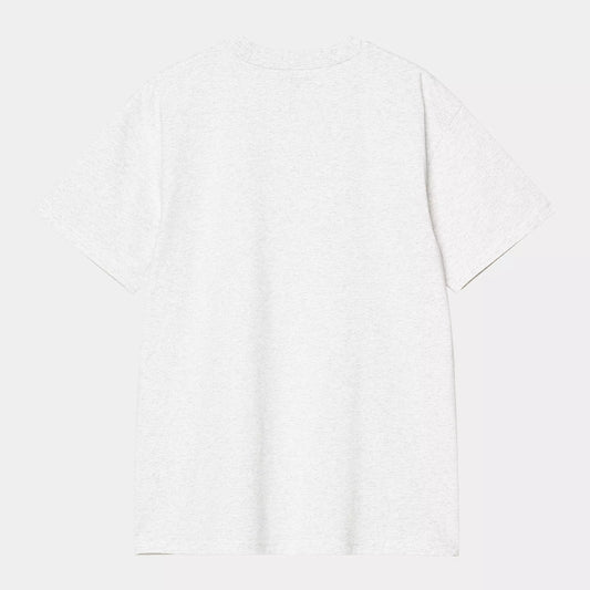 CARHARTT WIP S/S AMERICAN SCRIPT ASH HEATHER