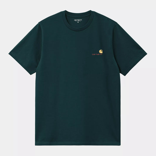 CARHARTT WIP AMERICAN SCRIPT T-SHIRT DEEP LAGON