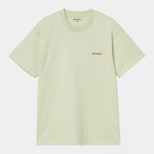 CARHARTT WIP S/S AMERICAN SCRIPT PALE OLIVE