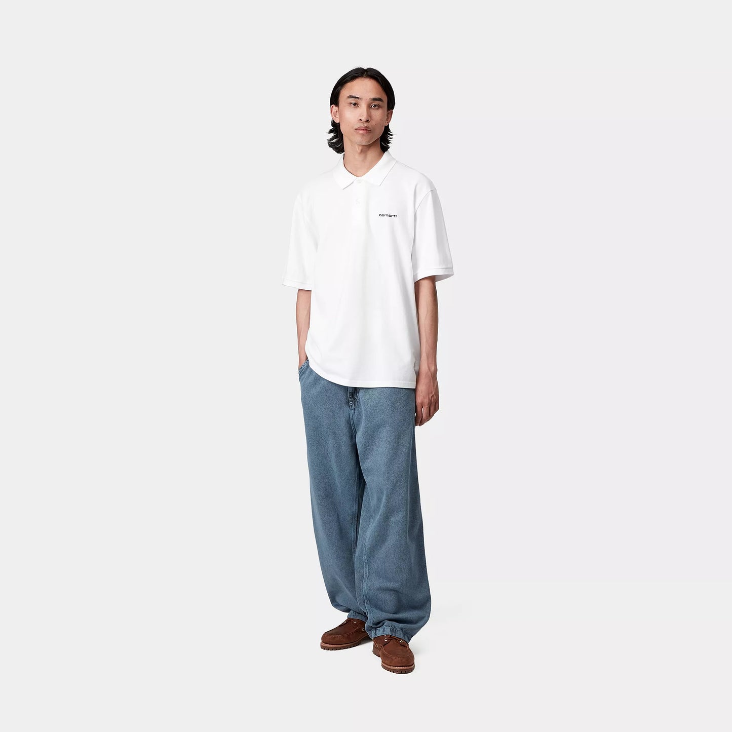 CARHARTT WIP S/S SCRIPT POLO