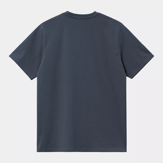 CARHARTT WIP CHASE T-SHIRT DUSKY BLUE