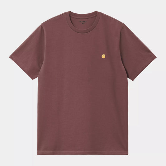 CARHARTT WIP CHASE T-SHIRT DUSKY PINK