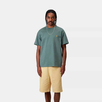 CARHARTT WIP CHASE T-SHIRT SILVER PINE