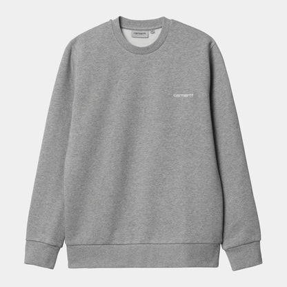 CARHARTT WIP EMBROIDERY SWEAT GREY HEATHER